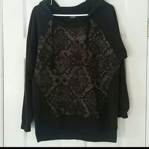 Snake print hoodie